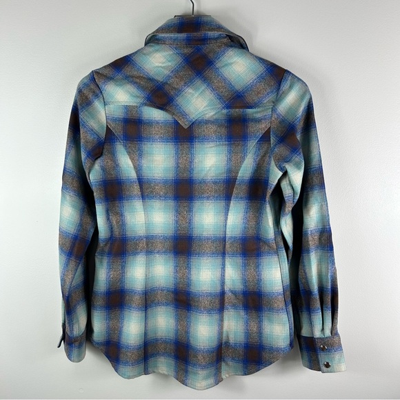 Women’s Pendleton Wool Pearl Snap Shirt Size XS - Picture 8 of 12